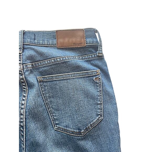 Madewell High-Rise Skinny Jeans Women’s 27 Medium Wash Denim Button Fly Raw Hem - Picture 3 of 11
